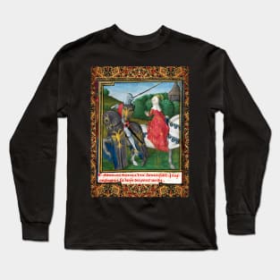 CYCLE LANCELOT- GRAIL,GAWAIN AND THE DAMSEL WITH THE GOLD BELT Arthurian Legends Medieval Miniature Long Sleeve T-Shirt